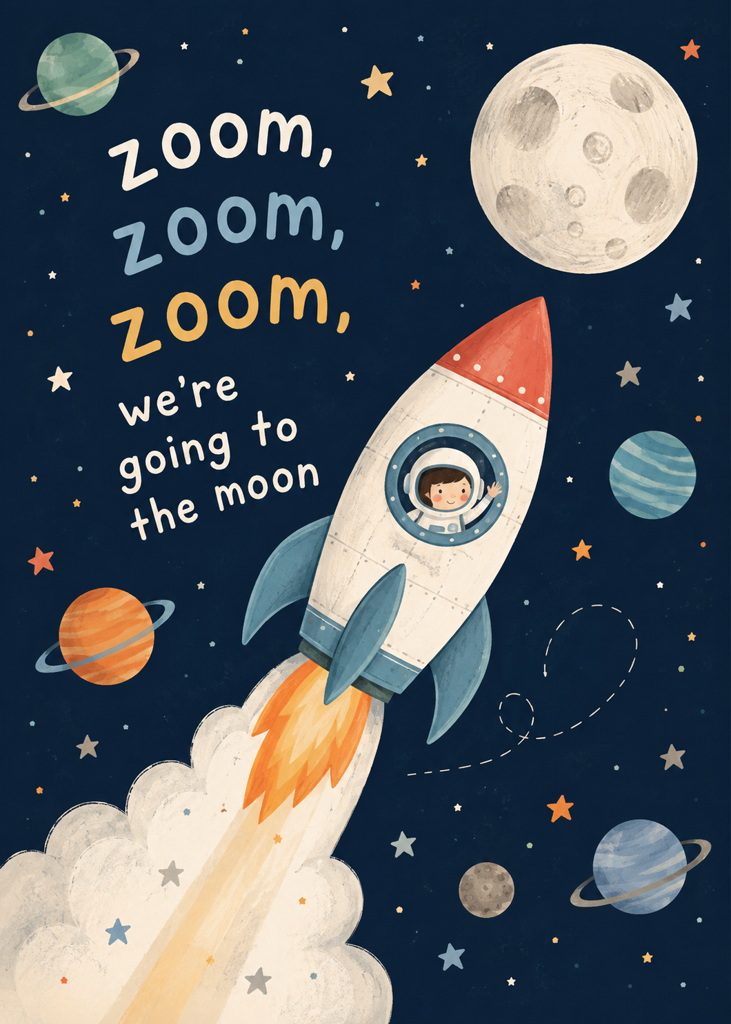 Going to the Moon print