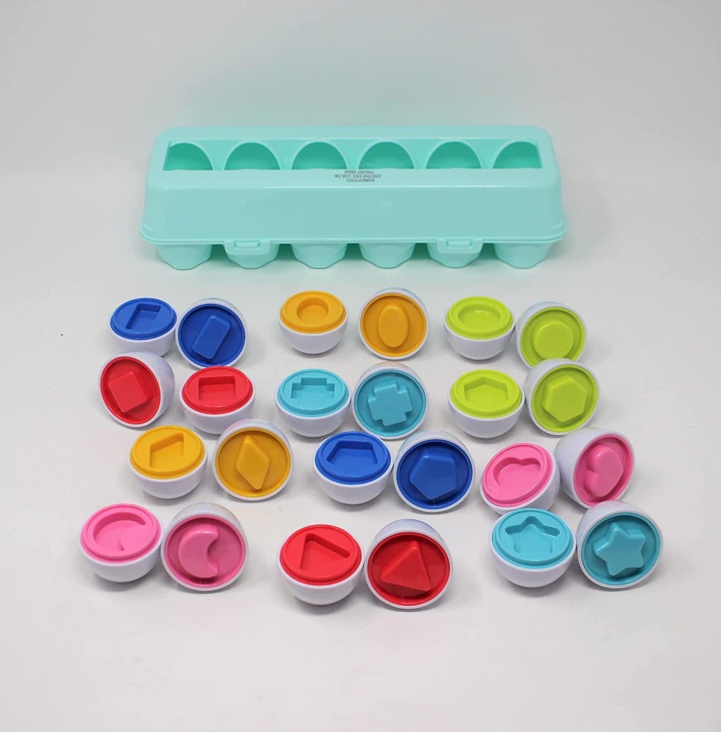 12x Egg Box Sensory Game