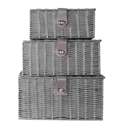 Grey Woven Storage Baskets |M&W