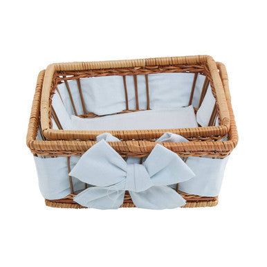 Natural Lined Fern Basket Set