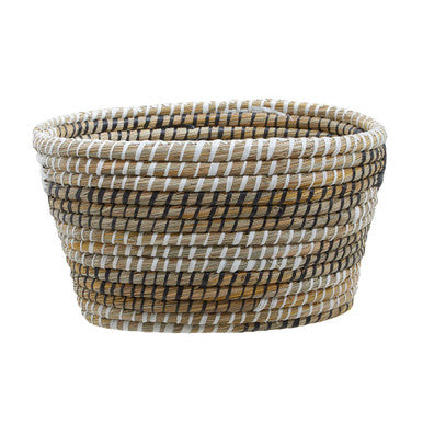 Lidi Oval Straw Basket Set