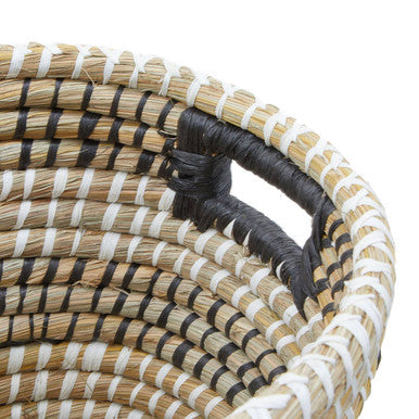 Lidi Oval Straw Basket Set