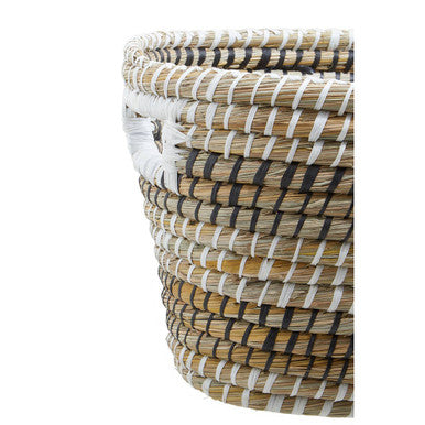 Lidi Oval Straw Basket Set