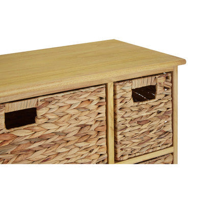 Storage Unit with 6 Water Hyacinth Drawers | Padstow