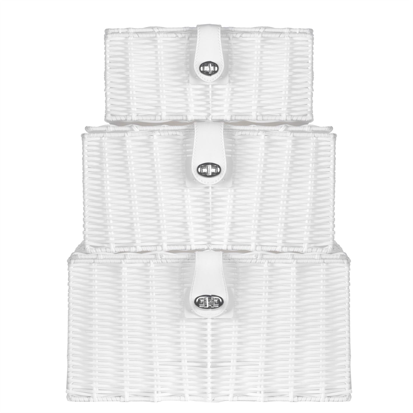 White Woven Storage Baskets |M&W