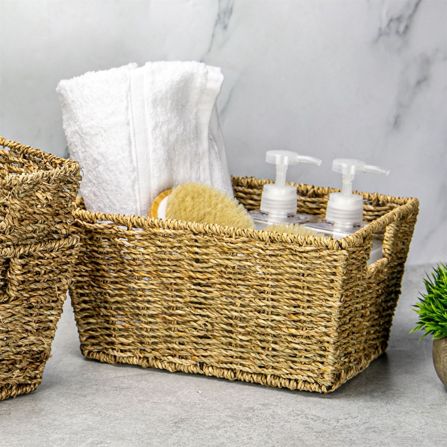 Maison & White Seagrass Storage Basket Set