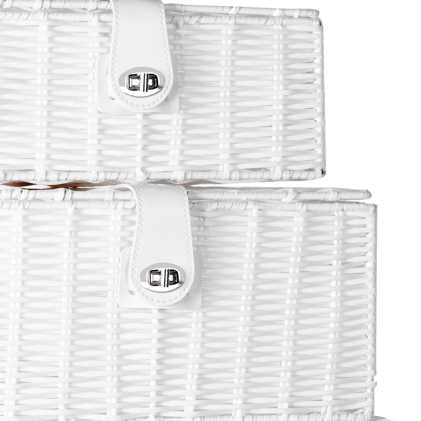 White Woven Storage Baskets |M&W