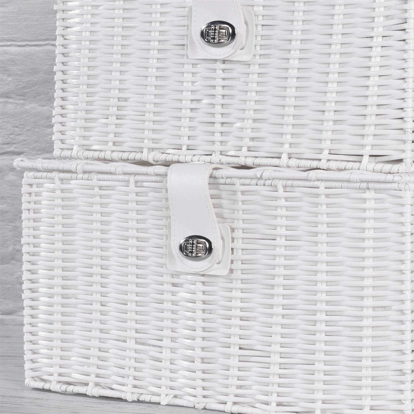 White Woven Storage Baskets |M&W