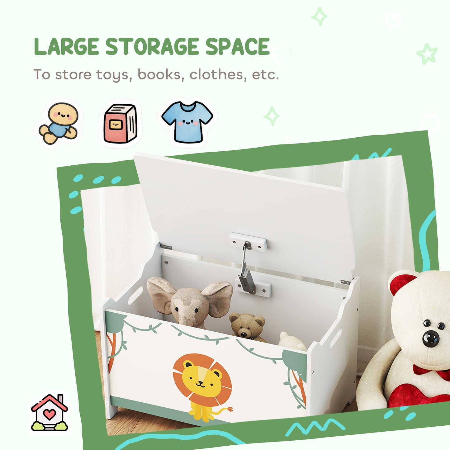 AIYAPLAY Lion Toy Box
