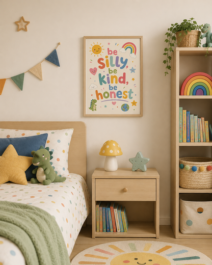 Be Silly, Be Kind, Be Honest print