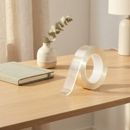 Double sided reusable tape
