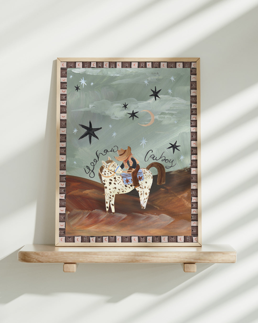 Desert Cowboy Art Print
