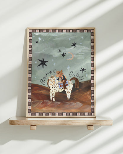 Desert Cowboy Art Print