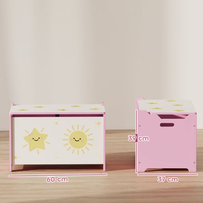 AIYAPLAY Pink Toy Box
