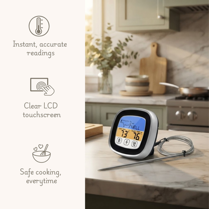 LCD Touchscreen Meat Thermometer