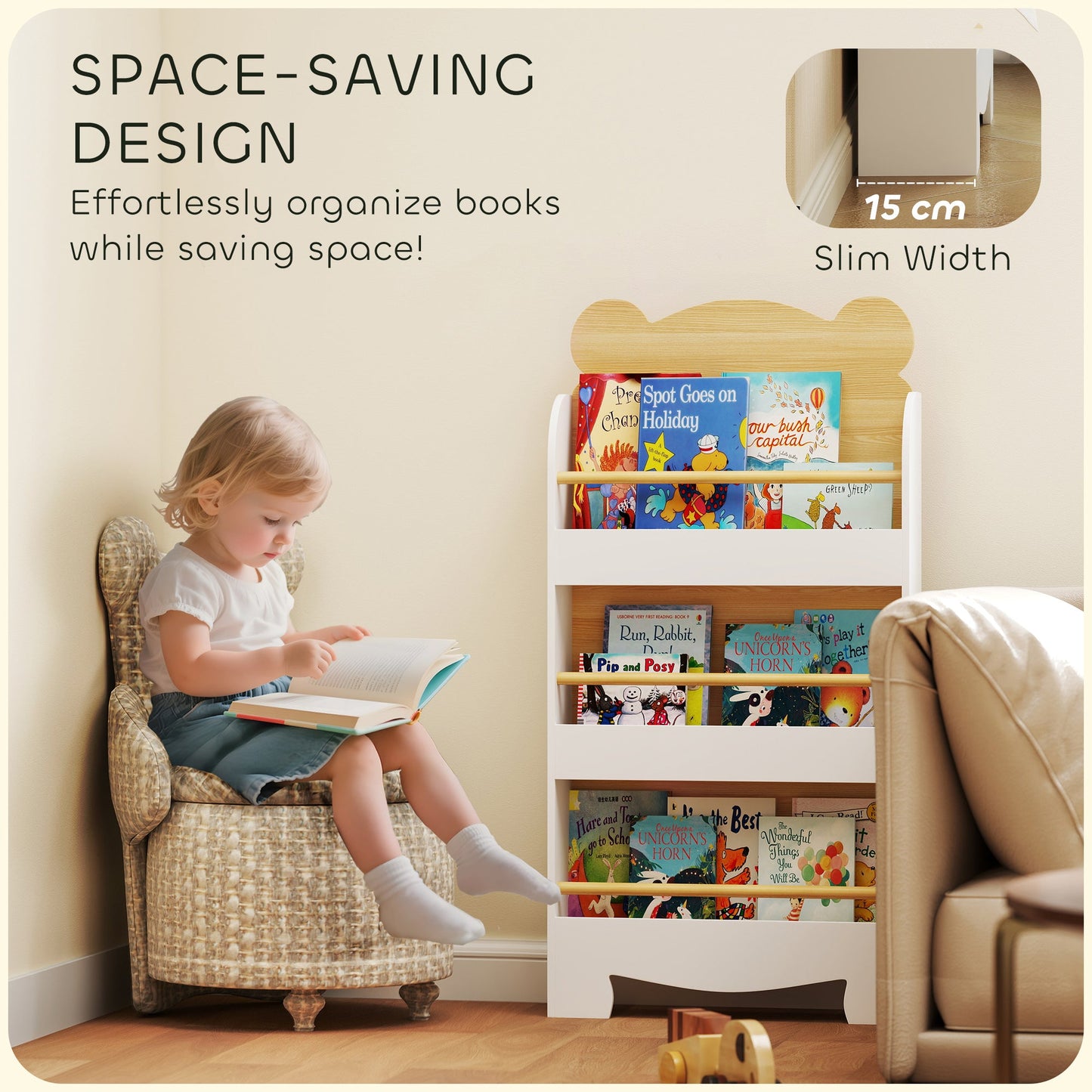 AIYAPLAY Bear Bookcase