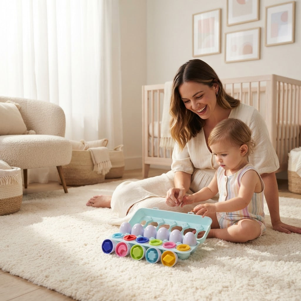 12x Egg Box Sensory Game