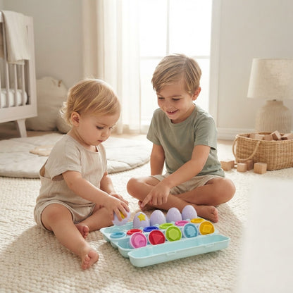 12x Egg Box Sensory Game