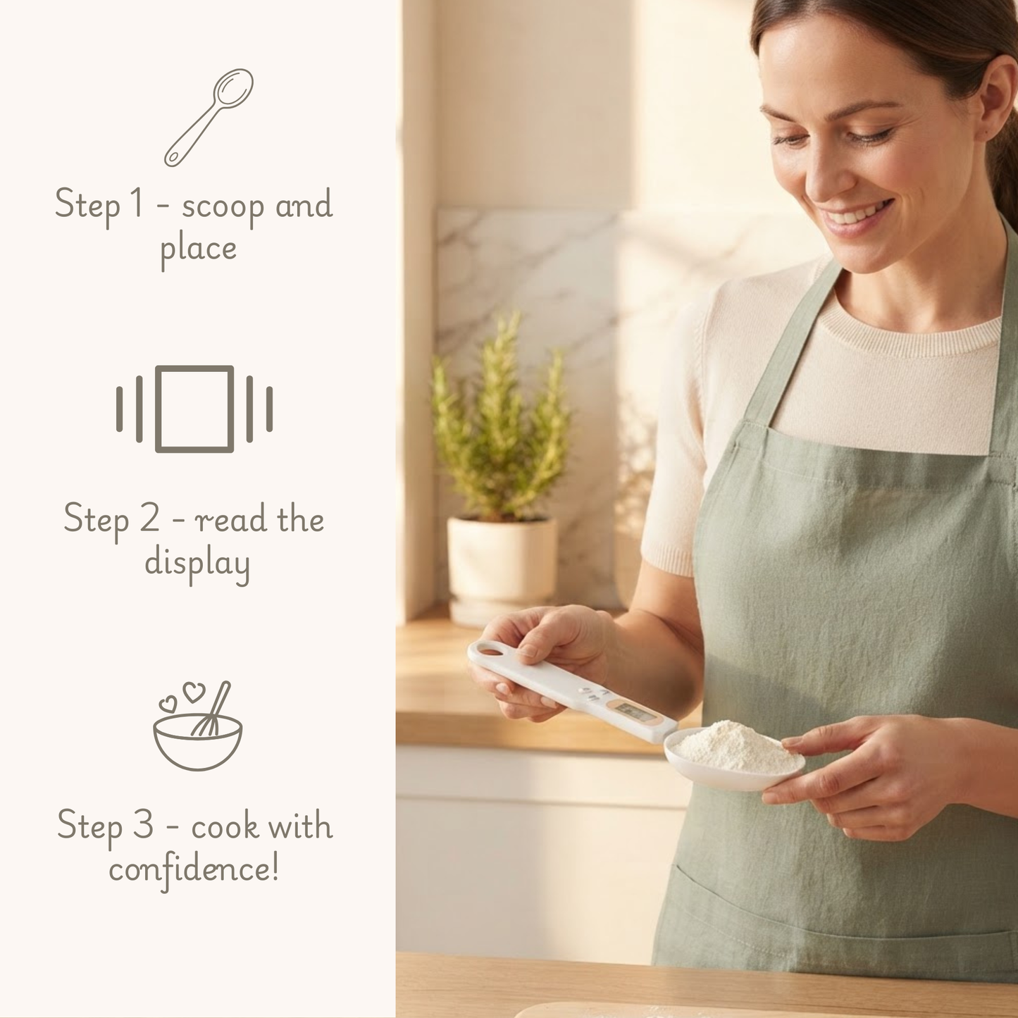Mini Digital Spoon Scale - LCD Electronic Measuring Spoon