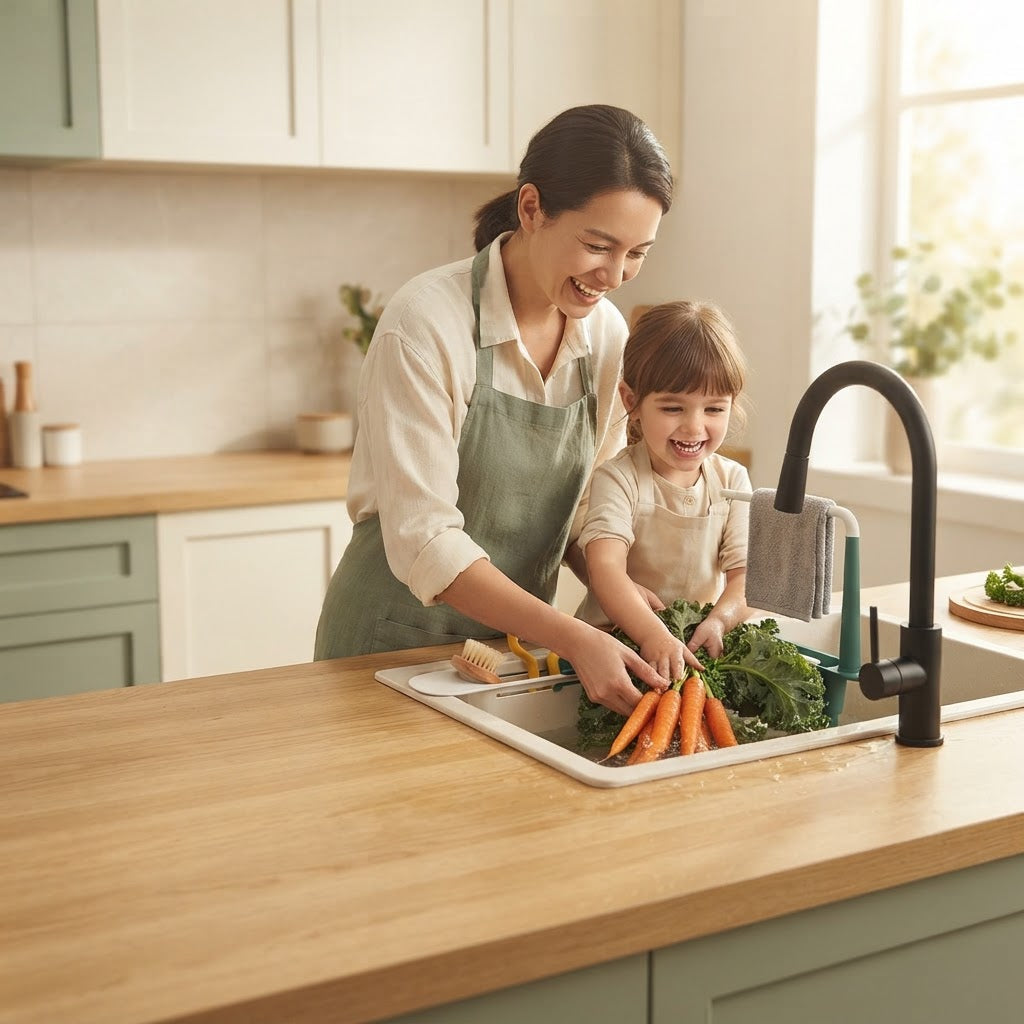 2 PCS Sink Telescopic Storage Drain Rack (Blue)