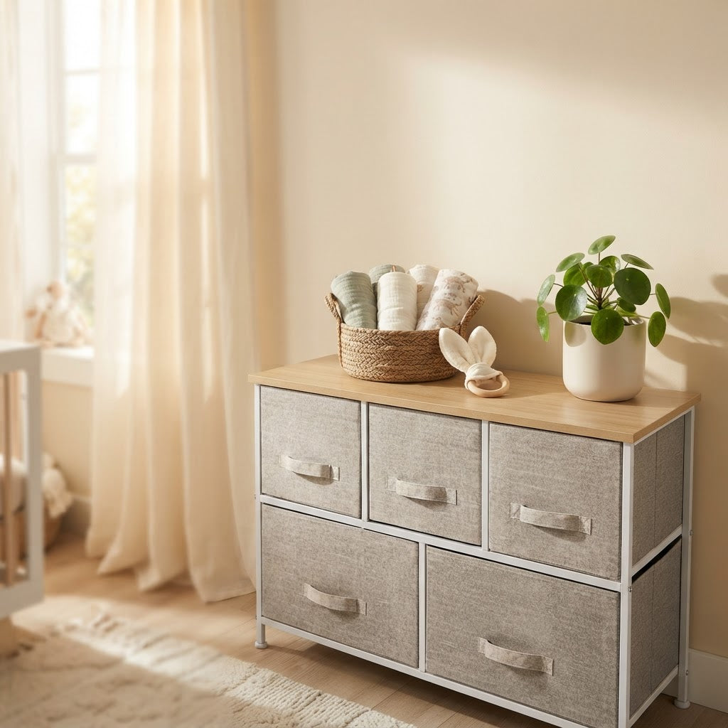 5-drawer nursery dresser