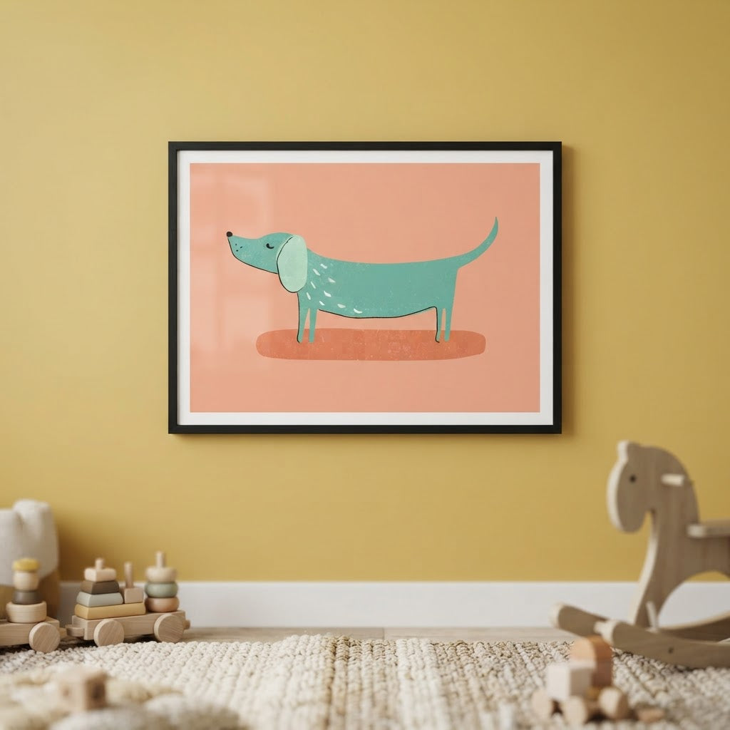 Green Dog Poster