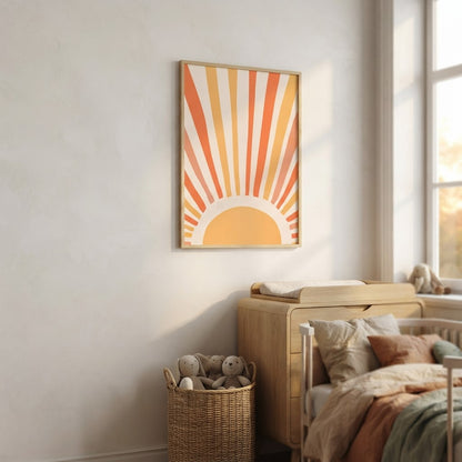 Colorful Sun Poster