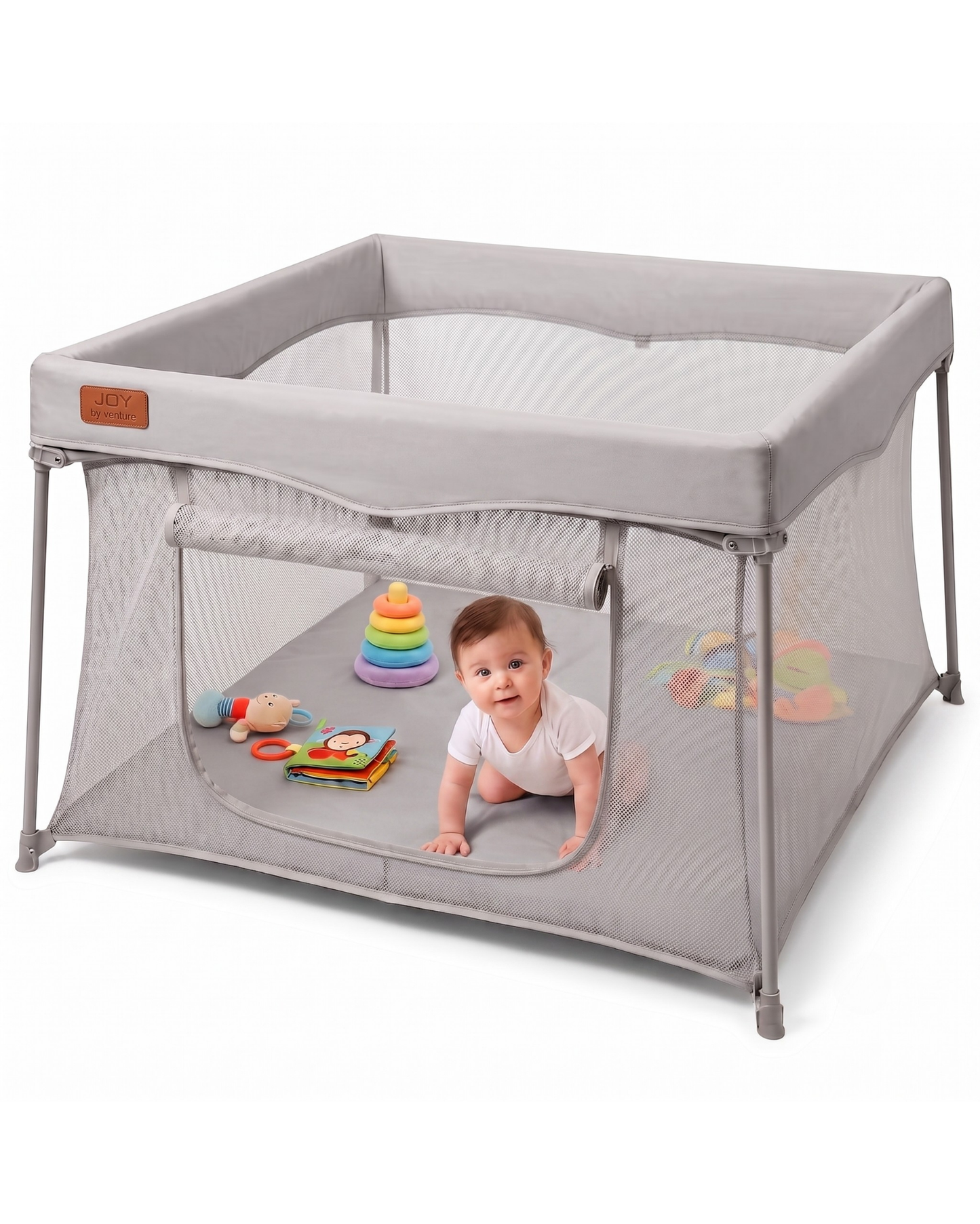 JOY Collapsible Playpen - Grey