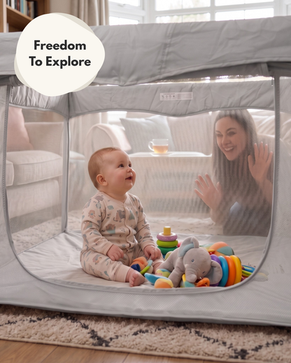 JOY Collapsible Playpen - Grey