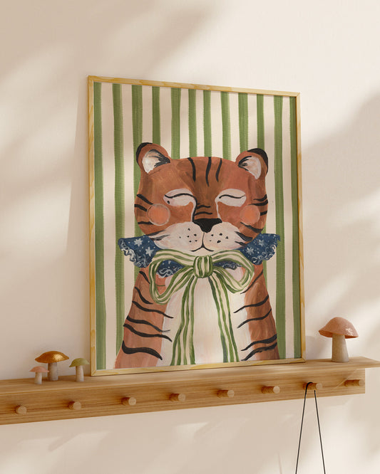 Big Top Tiger Art Print