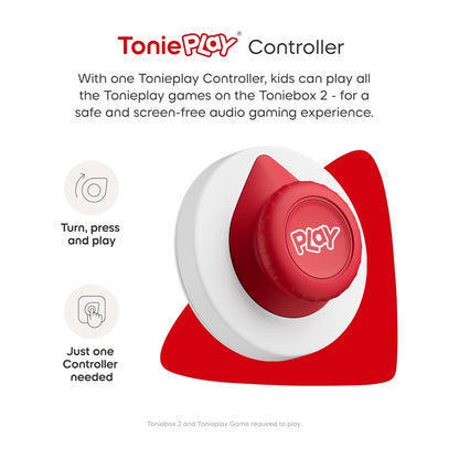 Tonies Toniebox 2 Play Set Including Paw Patrol Chase Tonie, Tonieplay Game & Tonieplay Controller - Moon Grey