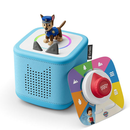 Tonies Toniebox 2 Play Set Including Paw Patrol Chase Tonie, Tonieplay Game & Tonieplay Controller - Sky Blue