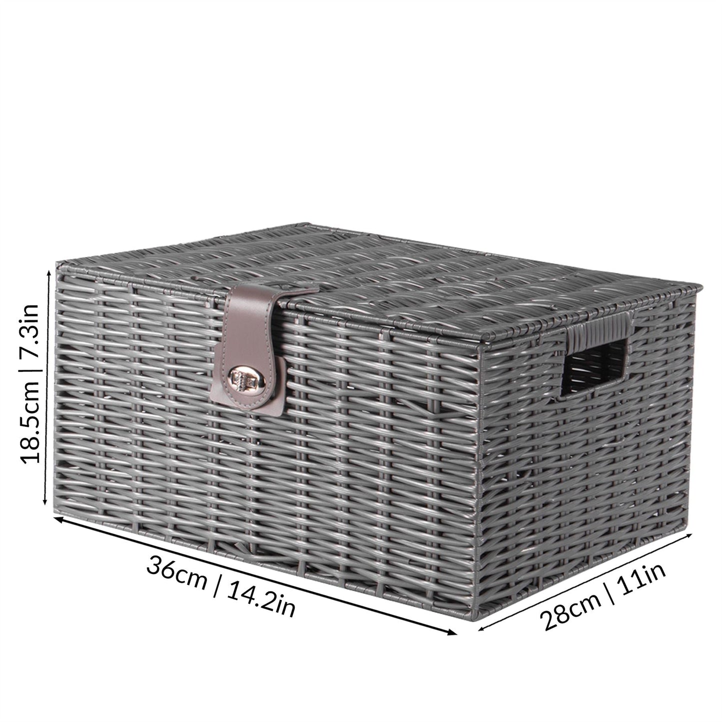 Grey Woven Storage Baskets |M&W
