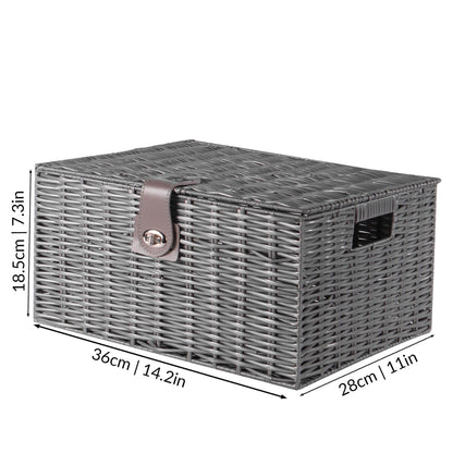 Grey Woven Storage Baskets |M&W