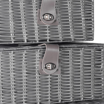Grey Woven Storage Baskets |M&W