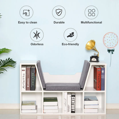 Storage Bench and Bookshelf
